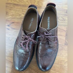 Men's Brown Leather Dress Shoes size 8